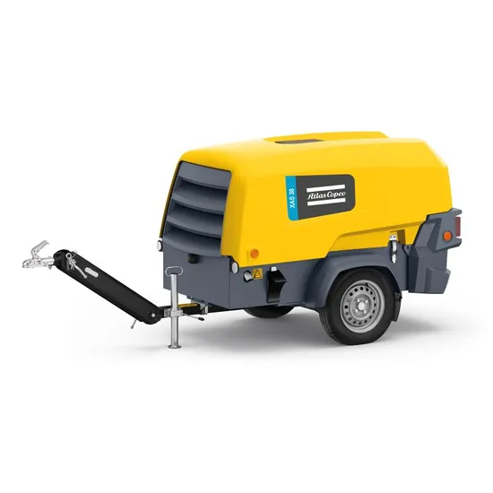 High Pressure Xas57 Xas88 Xas97 33kw Atlas Copco Portable Screw Air Compressor